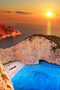 Navagio Beach ~ Zakynthos, Greece: 