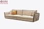 金凯莎卡迪亚现代轻奢家具系列909A现代欧式四人位沙发（磨砂皮）