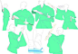 #SAI资源库# 动漫女性浴衣的画法&和服袖子！各种不同动态下，袖子的形态和褶皱变化一并get( ´ ▽ ` )ﾉ自己收藏，转需~（画师：みずのえ id=9107062 ）