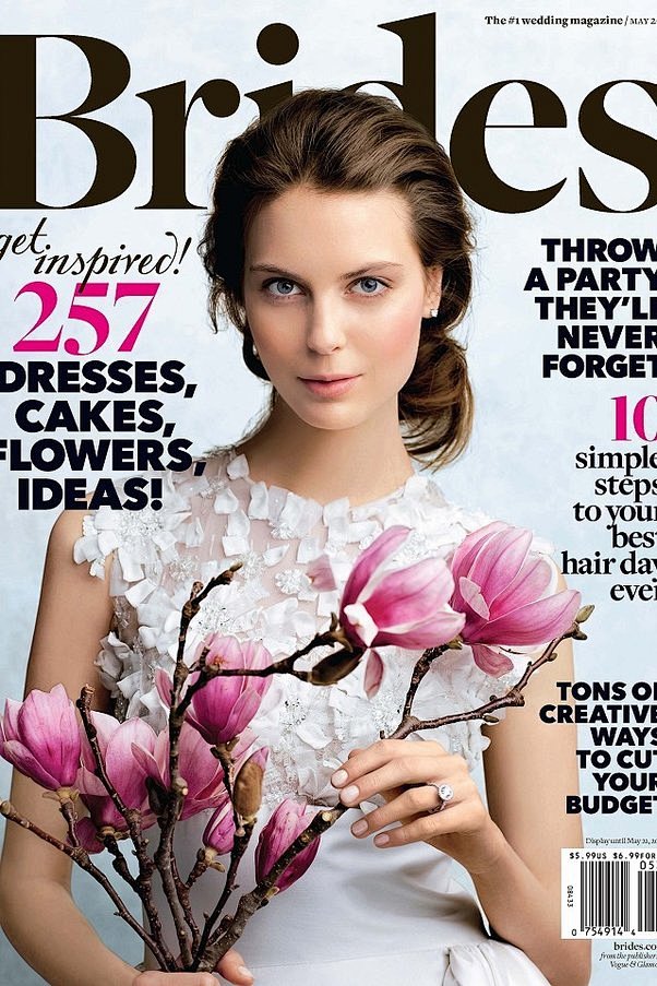 《Brides》杂志2012年5月号封面