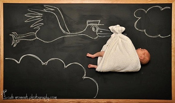 图像谷全球创意快讯-婴儿的黑板冒险