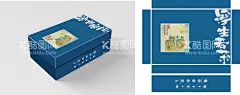 浮生若茶礼盒包装AI矢量展开图悦山水  - 源文件下载【酷图网】礼盒包装,悦山水,AI矢量,茶具包装设计