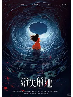 自制电影海报《消失的她》