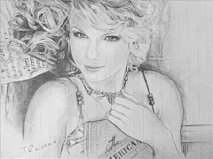 taylove  的插画 霉霉素描（低调的题目。。。)