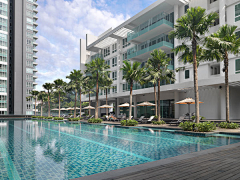 瀚鼎空间设计机构采集到马来西亚公寓式现代特色精品酒店设计实景图
