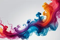 凌乱漂浮感渐变彩色烟雾背景图片