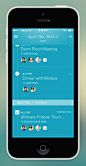 iPhone App - Agenda Screen by Eric Hoffman for JellyJar Co