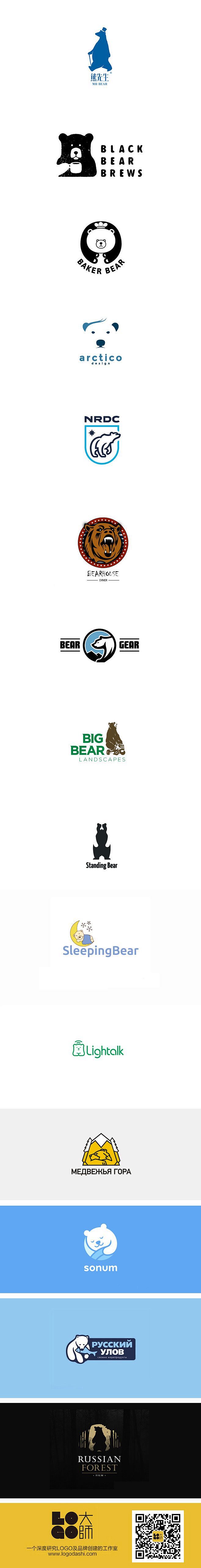 #熊logo#以动物为元素logo##l...