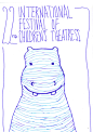 Children's theatre : This series of illustrations was created for the poster competition for the  International Festival of Children's Theatres. 