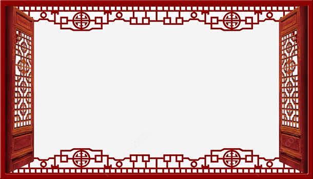 打开的古典窗psd免抠素材_新图网 ht...