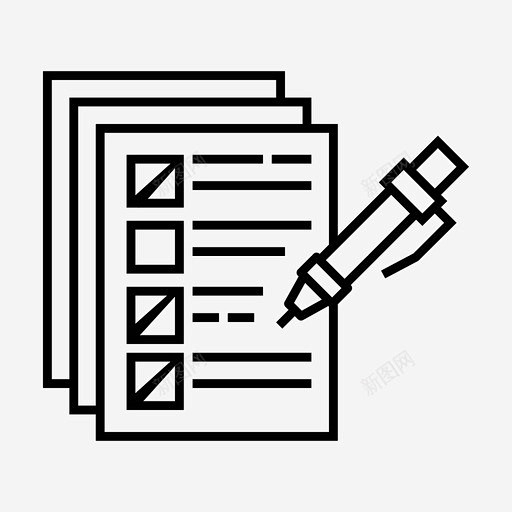 考试检查表表格图标 设计图片 免费下载 ...