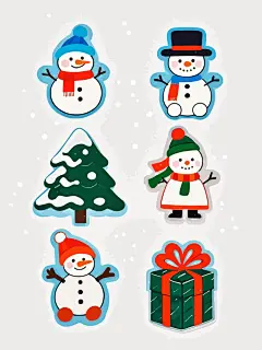 冬季矢量插画图形