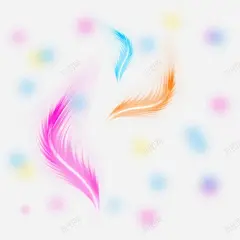 彩色羽毛 鲜花 元素 免抠png 设计图片 免费下载 页面网页 平面电商 创意素材