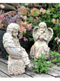 花园别墅天使雕塑美式乡村复古装饰摆件庭院景观院子摆设园艺杂货-淘宝网