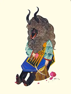 美国女插画家 Stacey Rozich 部落风格人物插画
（www.staceyrozich.com/）