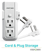 Amazon.com: FosPower 3-Outlet Mini Power Strip with 10inch Wraparound Extension Cord & 90 Degree Plug Adapter Wall Tap for Home Office & Travel (White): Cell Phones & Accessories
