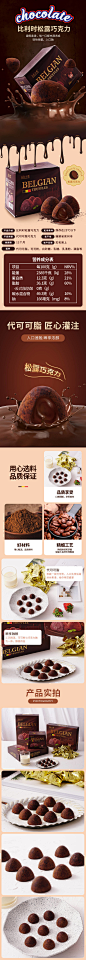 天猫淘宝食品巧克力详情页模版-源文件