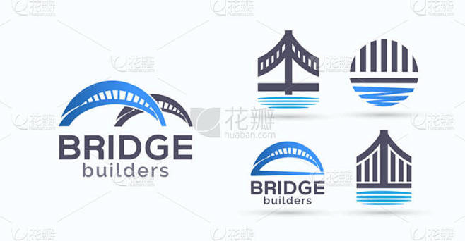 桥梁矢量标志设计