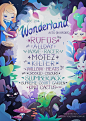 wonderland  : Poster design for Wonderland music fest