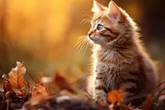 圆嘟嘟小猫动物摄影