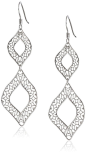 Sterling Silver Italian Rhodium Plated Filigree Drop Earrings * See it now, it's a great jewelry : Jewelry Trends