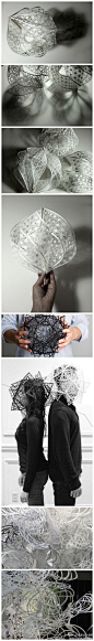 #求是爱设计#华丽复杂的手工纸艺。by: Christine Kim