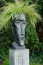 I love fun and whimsical in the garden. This planter head really delivers!