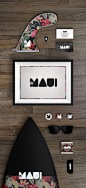 Maui surf shop冲浪店品牌设计 | BlancoMate 设计圈 展示 设计时代网-Powered by thinkdo3