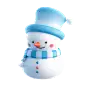 3d冬天雪人免抠卡通