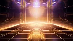 【AI数字艺术】未来主义电子竞技虚拟现实游戏场景图片下载