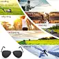 Amazon.com: Rocknight Polarized Aviator Sunglasses for Men Metal Frame Flat Top Sunglasses Ultralight Silver-Grey Mirror Lens UV400 Outdoors: Clothing