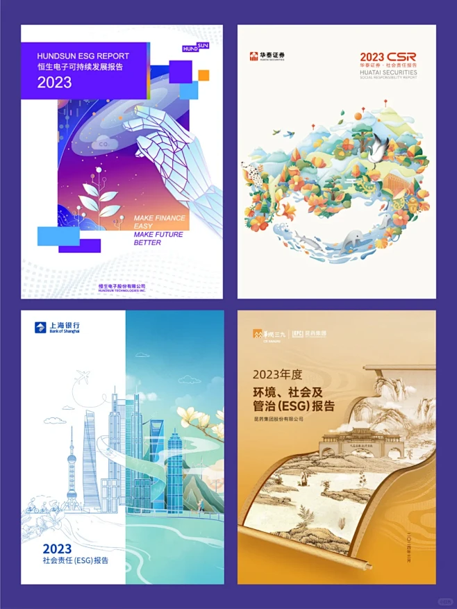 2023企业社会责任报告ESG报告封面设...