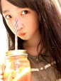 今天的手机博：做了葡萄柚和柠檬的排毒水大家也来试试看吧明天又是握手会啦，等着你哦(^_－)－☆——AKB48 Team8 东京都代表 小栗有以#AKB48# #team8# #小栗有以#