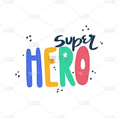 可爱的字母超级英雄