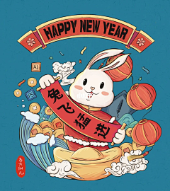 皮阿呆采集到兔年