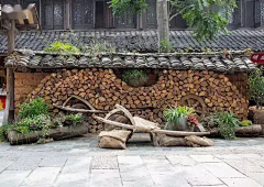 Pingo瓶子酱采集到文旅-乡村景墙(泥墙,砖瓦墙,竹篱笆)