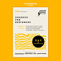 Vertical flyer for graphic design courses