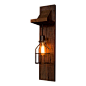 BornAgainWoodworks - Reclaimed Wood Wall Light, Black - Outdoor Wall Lights And Sconces