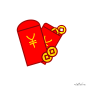 618电商红包PNG PNG搜索 618,打折,电商,红包,红色,黄色,京东淘宝,卡通手绘,看板,免抠,双11,双12,双十二