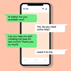 Digital Device Dialogue Phone Simulated Instagram Post Image
