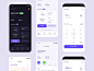 Fintech wallet dashboard ui dashboard bank wallet design color finance app ui ux