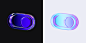 This may contain: an image of two different colored objects in the same color and black, white, and blue