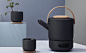 THEO teapot茶具组合（沉稳炻瓷与竹的结合）