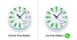省电 app 广告 时钟与电量变化结合  金属 质感 创意 应用 app 黑色 高光 设计 时间 钟盘