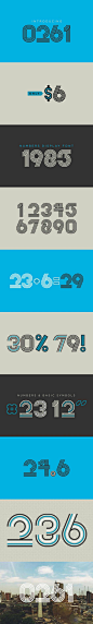 0261 - Numbers Font. Display Fonts. $6.00