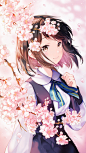 每日排行速报：第29位，来自画师 SIBYL 的 桜 。大图请戳 O网页链接  @SIBYL100