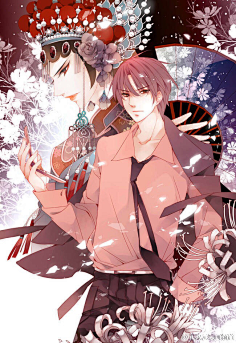 寒风透过单薄的外衣打在皮肤上,解雨臣却停下了脚步.