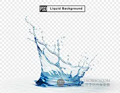 心形飞溅旋转水花水流水纹特效产品效果海报主图设计PSD图素材-淘宝网