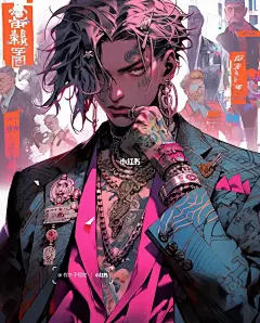 AI绘画|帅哥就是这么拽