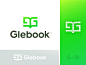 Book Logo Concept book logo wordmark logotype green g book smart minimal mark logo letter icon brand